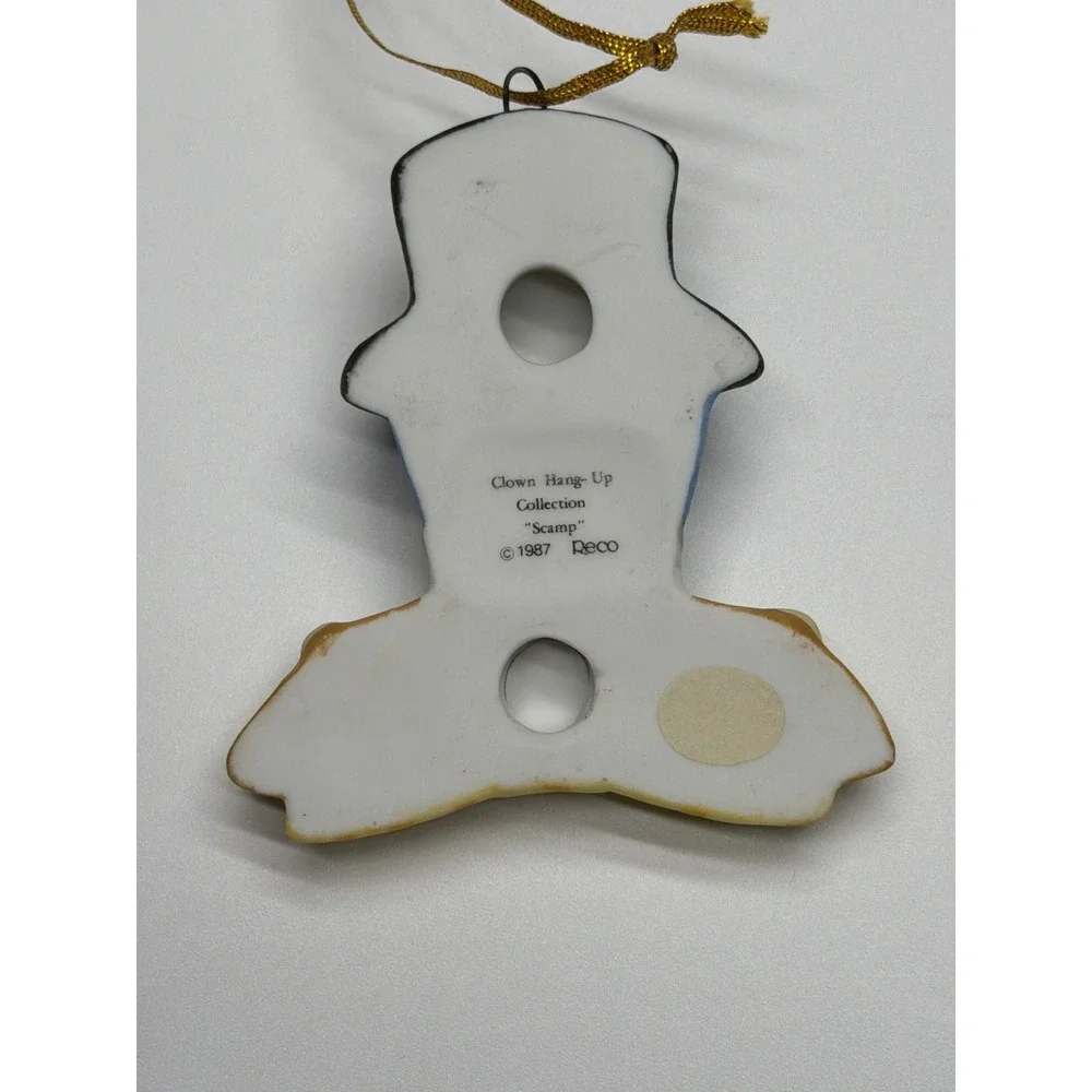 Reco Clown Collection‎ Scamp Ornament John McClelland 1984 Porcelain